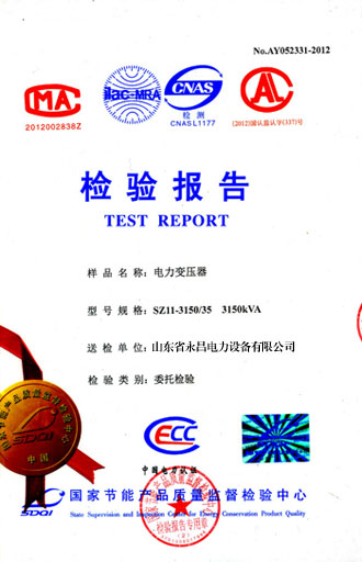 广安电力变压器检测报告